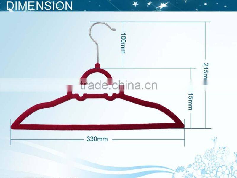 Flocking hanger baby clothes display hanger