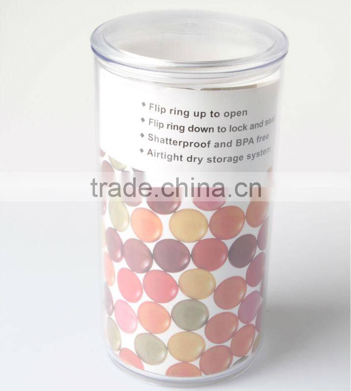 Plastic Spice Airtight Round Shape Containers