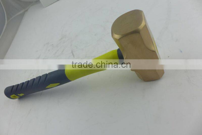 SH811FH Copper Metal Varnish Sprayed Treatment Agricultural Tools&Garden Tools Octagon Hammer For Explosive Atmospheres