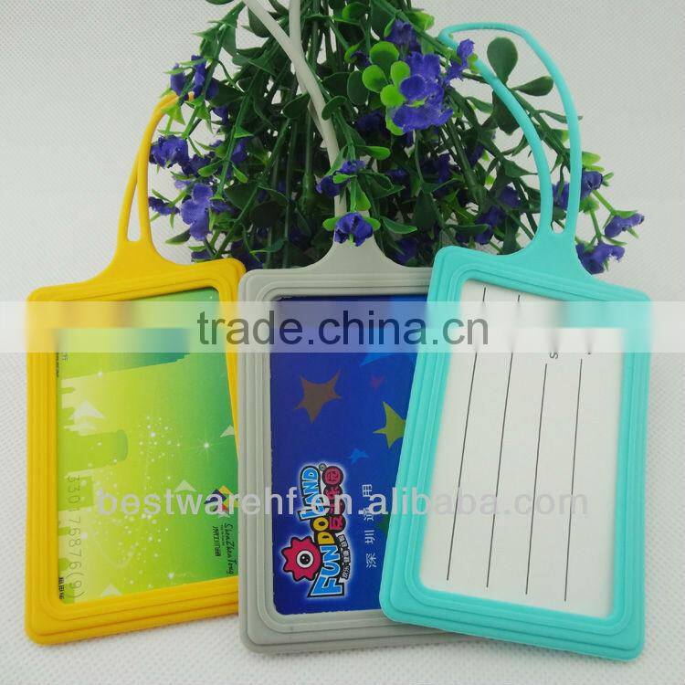 Fashion silicone promotion gifts,business card holder luggage tags