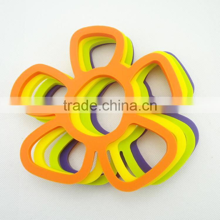sunflower shaped silicone pot pad,hot pan holder