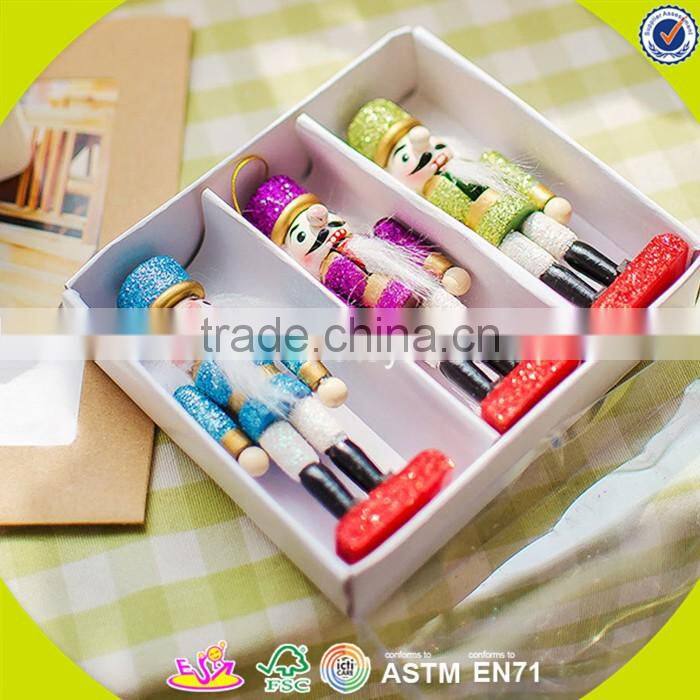 Wholesale wonderful household decoration red wooden nutcracker,delicate red wooden nutcracker ,best gift nutcracker W02A009