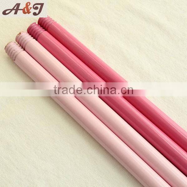 Smooth paint wooden broom handles with popular thread