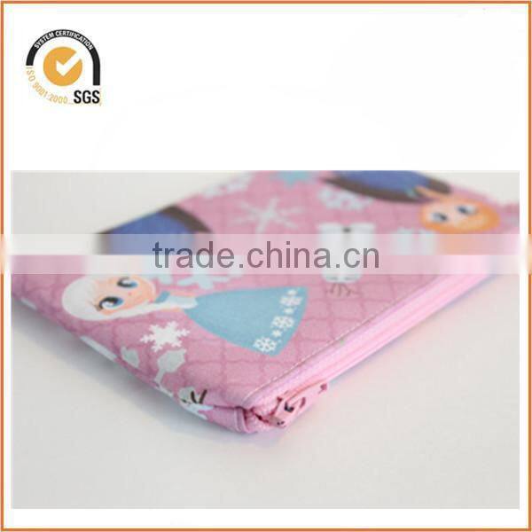 Frozen Anna Elsa and Olaf Sven Pink Zipper Pouch / Cute Frozen Party Favor Bag By Chiqun Donggaun CQ-H03021