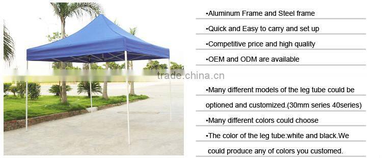 Outdoor advertising square steel tube folding tent for wholesale
