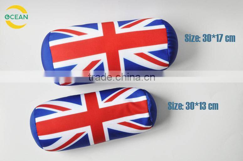 UK Flag Car Pillow with High Quality PP Cotton