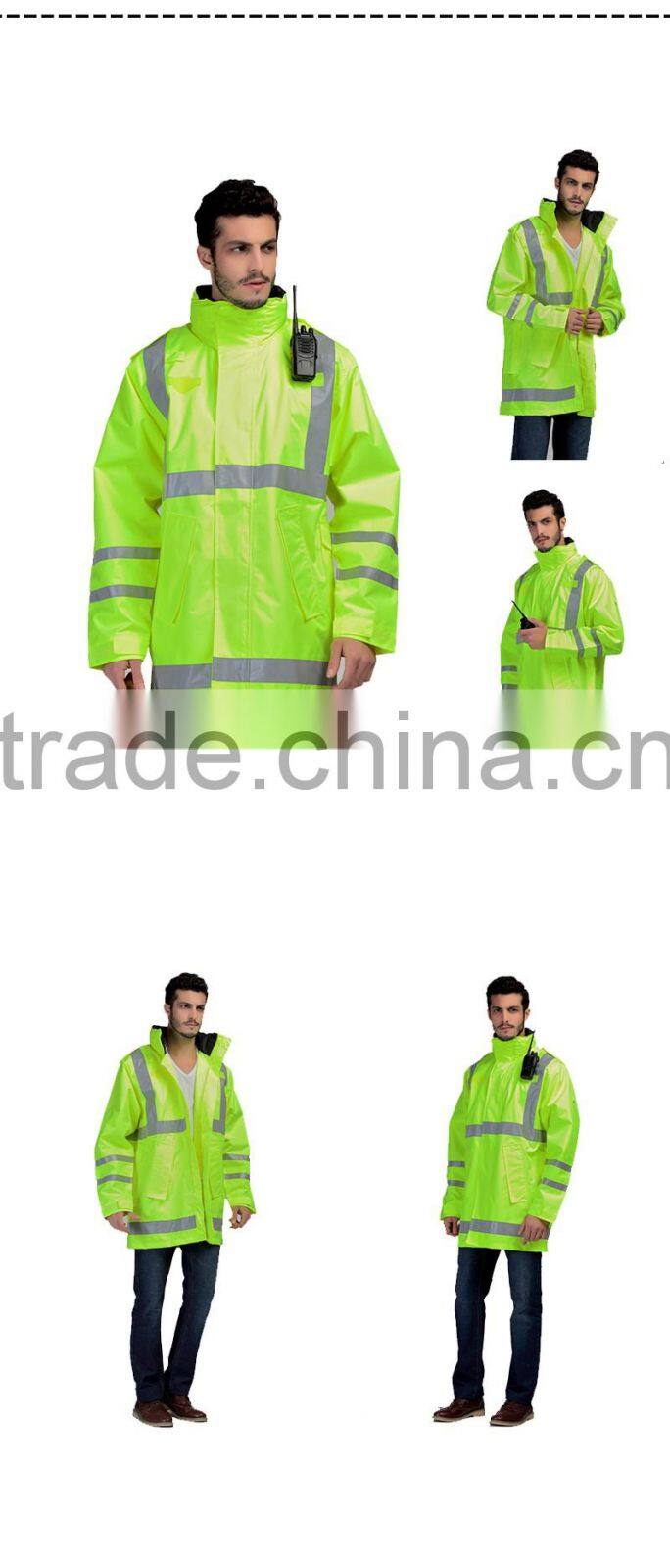 3M Reflective Straps Waterproof Safety Raincoat Manufacturers