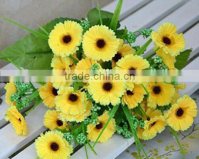 2014 mini rose stye flower, artificial silk flower bouquet