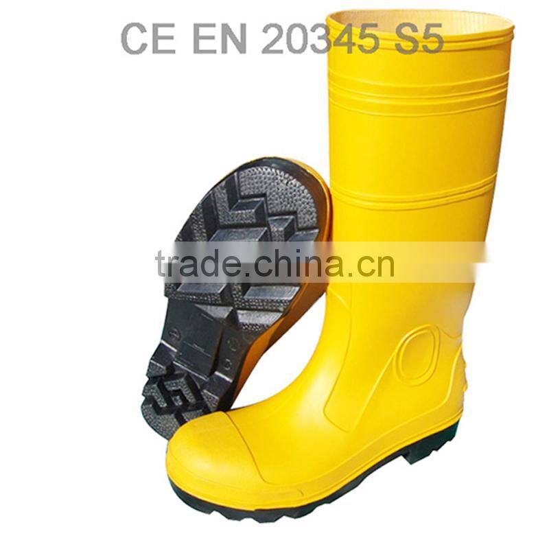 white pvc safety boots men gumboots wholesale