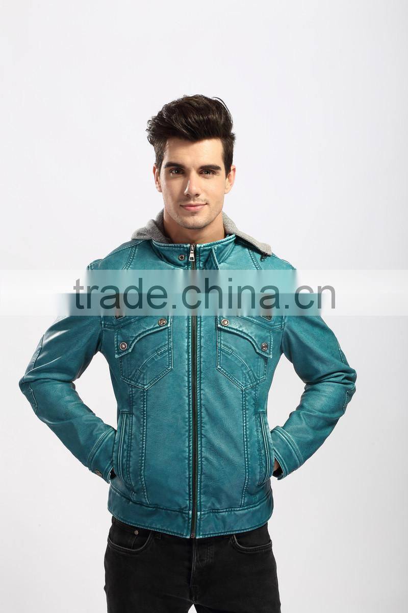 2015 New Style Fashion Pakistan Leather Jackets For Men