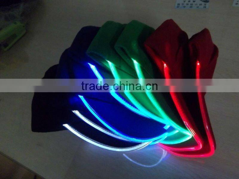 fashion LED baseball caps/baseball caps with LED lights