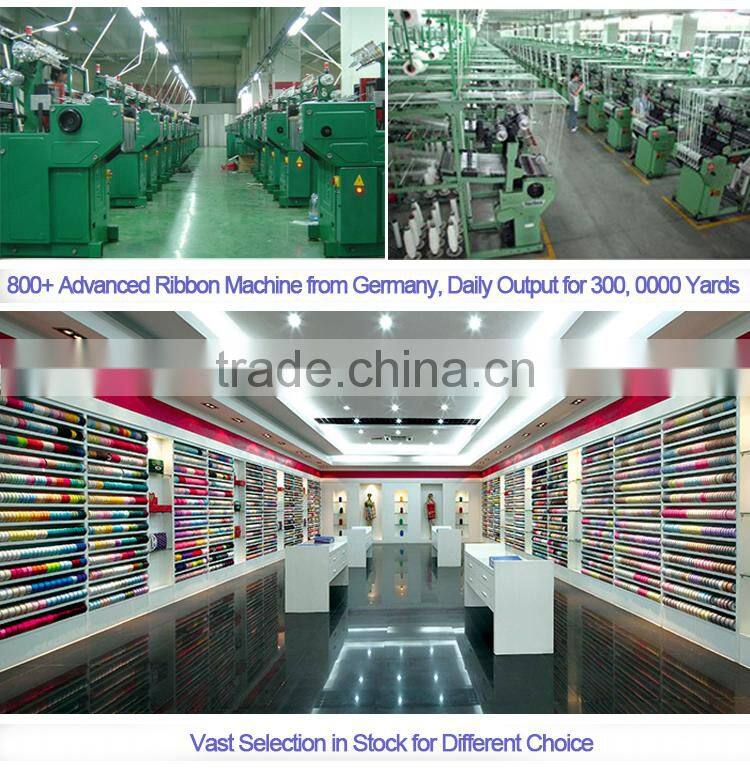 Christmas gift wrapping colorful satin ribbon bow with elastic loop