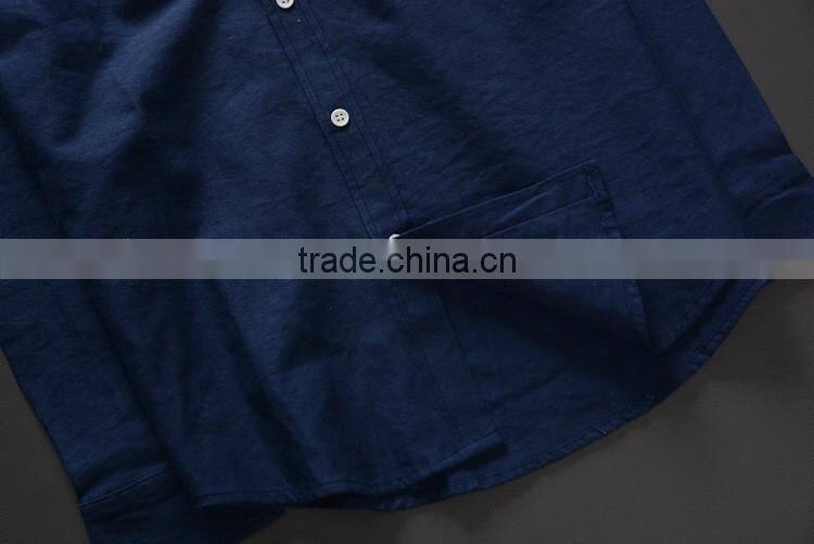 100% cotton applique men's shirt ,long sleeve shirt,Emboridery patch cut shirt