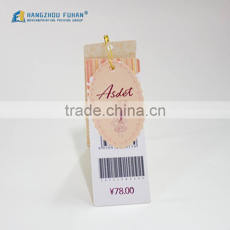 China Colorful Custom Underwear Paper Hang Tag