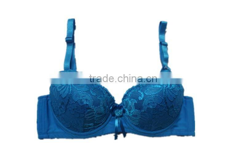 Ladies push up bra C cup with adjustable shoulder strap