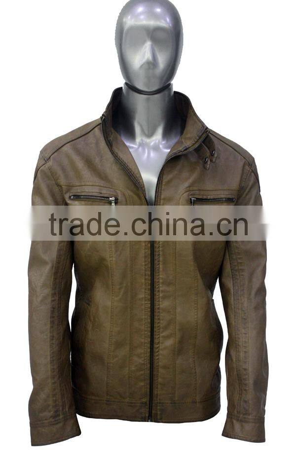 ALIKE man spring jacket pu jacket custom jacket