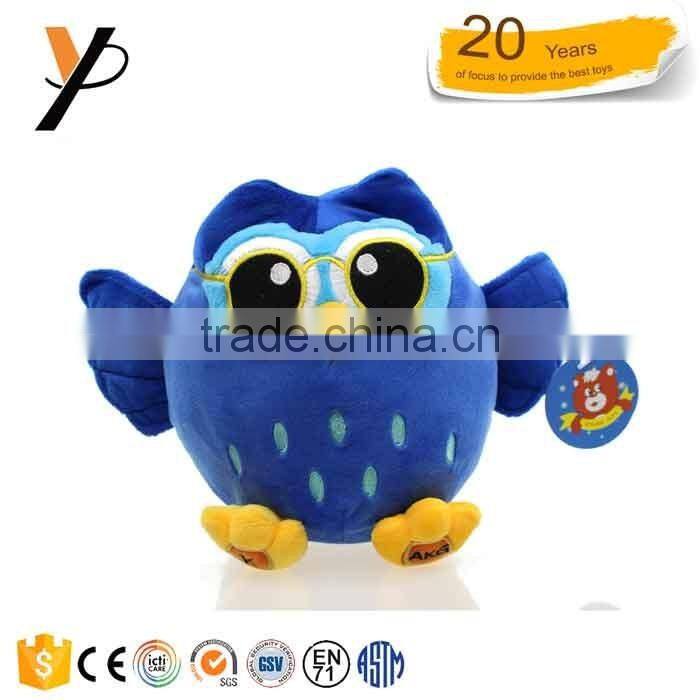 wholesale custom big eyed plush toys owl toy