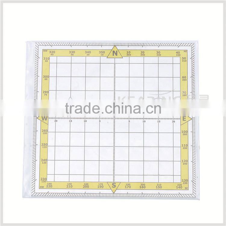 Chinese Manufactuere OEM small plastic PVC flexible square protractor # KPP-6