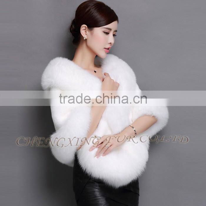 CX-B-M-05G Ladies' Genuine Mink Vintage Elegant Ladies Fur Cape Shawl For Party