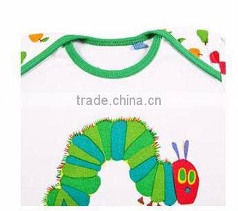 factory price high quality fruit printed long sleeves baby jumpsuit for cute little boys and girls rompers