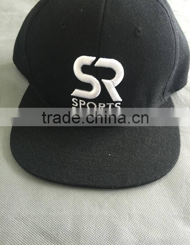 Custom High Quality 3D Embroidery logo 100% Cotton 6 Panels Snapback Cap