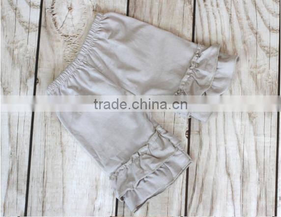 Soft cotton baby clothes girls shorts dresses summer double ruffle short pants for children