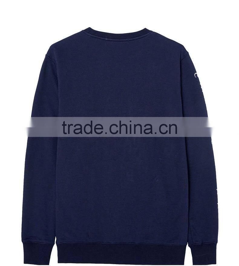 2017 custom wholesale clothing mens printed crewneck mens sweat shirt french terry sweatshirt