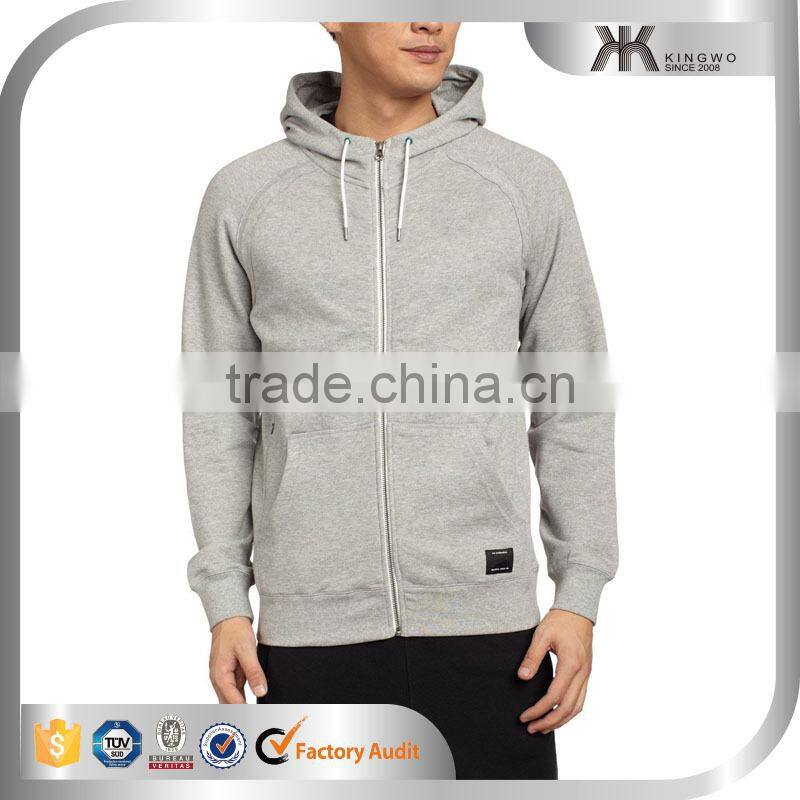 Comfortable grey cheap custom sport hoodies superior mens hoodies