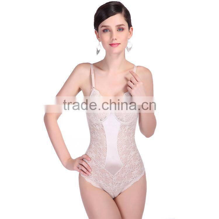 seamless lace flower women body shaper slimming vest