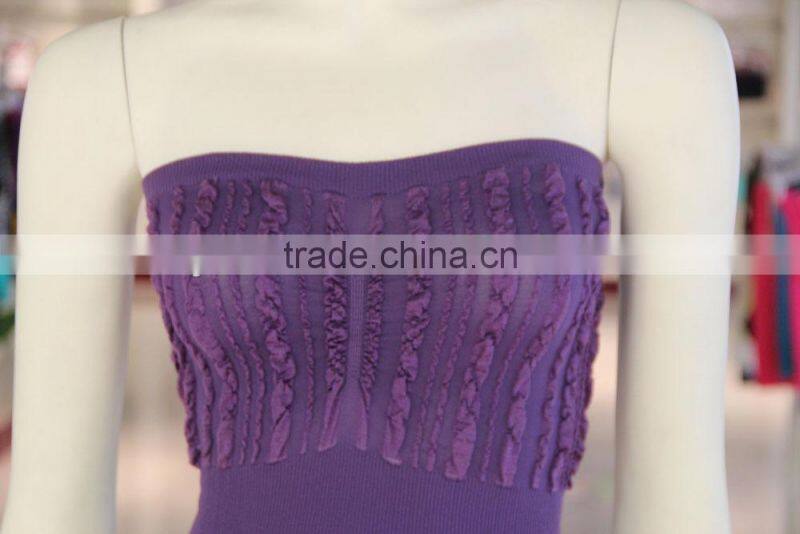 Lady Seamless Strapless Sexy Tube Tank Top Manufacturer