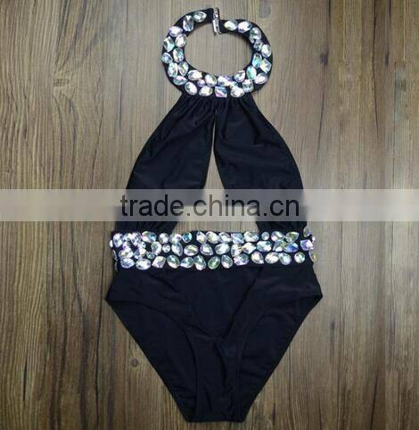 M860 Runwaylover2016 ladies sexy dazzling diamond bikini one piece swimwear