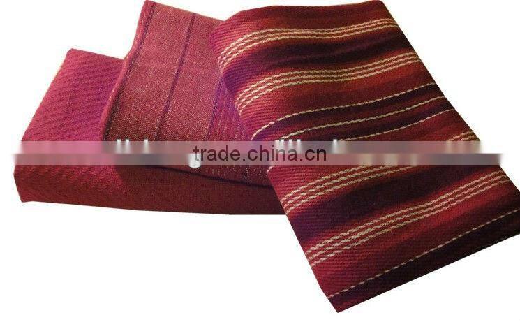 100% cotton yarn-dyed stripped and checkered kitchen towels