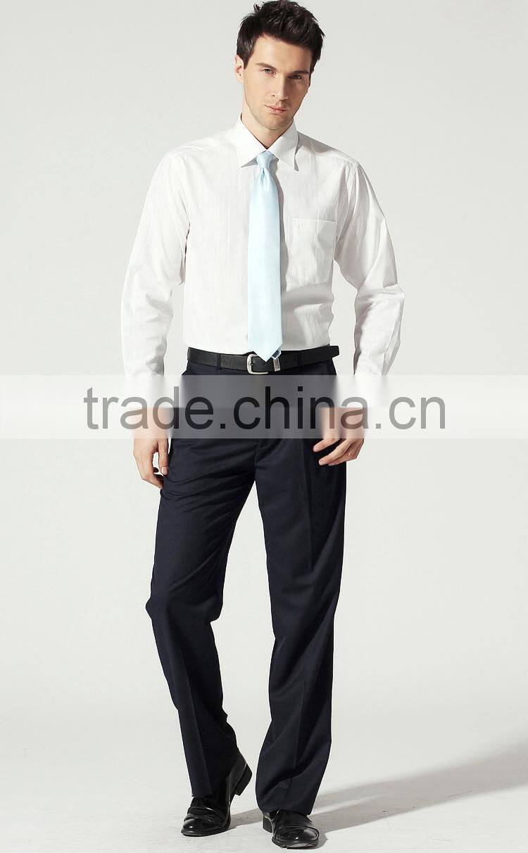 classic design mens dress shirt (White/Pink)