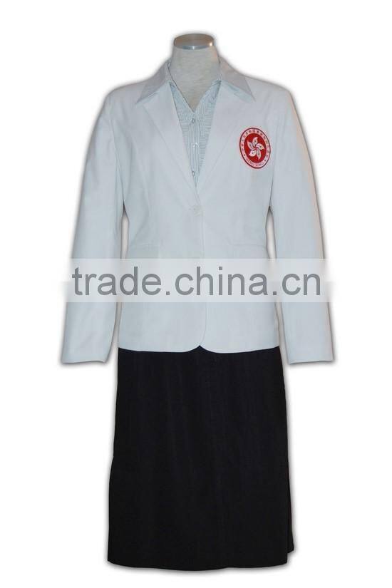 Tailor-made Festival short sleeve low MOQ white new design uniforms company