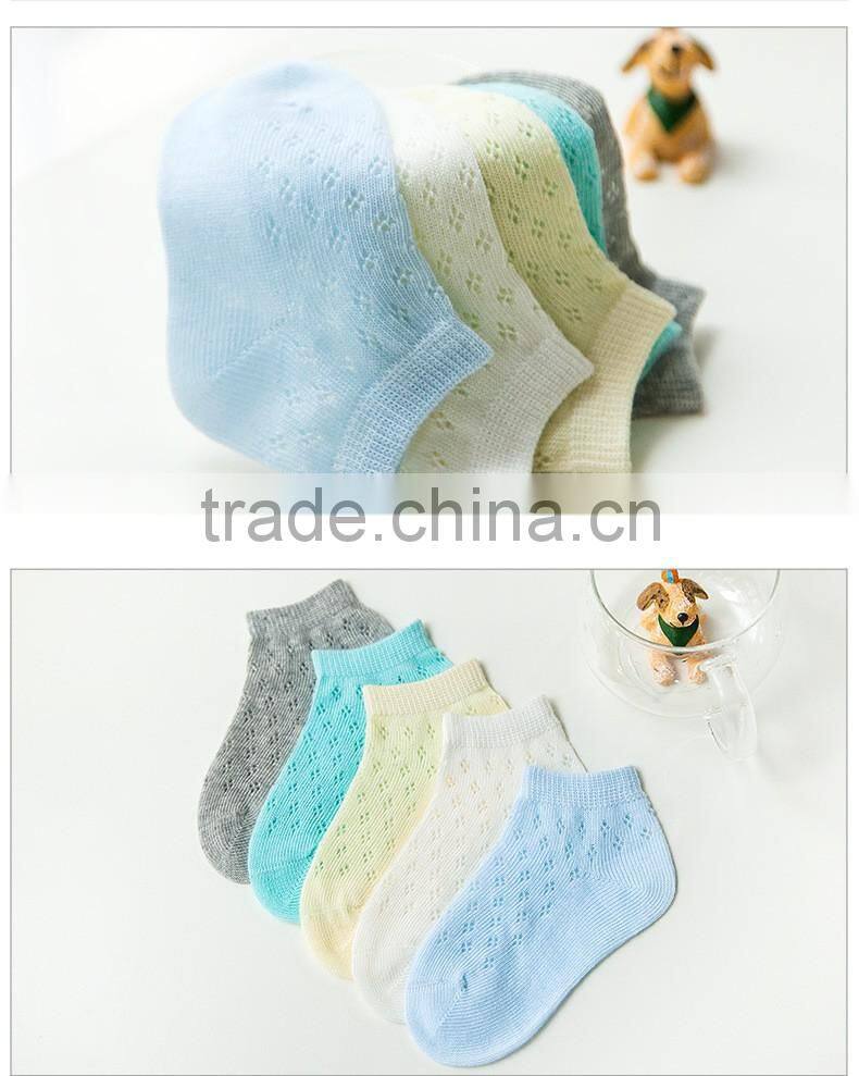 Summer mesh thin cotton colorful baby socks,young boy girl tube socks