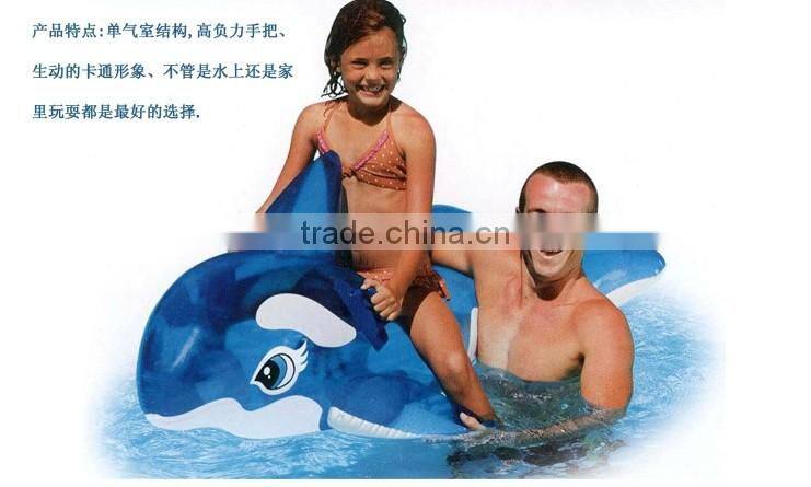 INTEX transparent blue whale children mounts