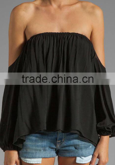 off shoulder ruffle top