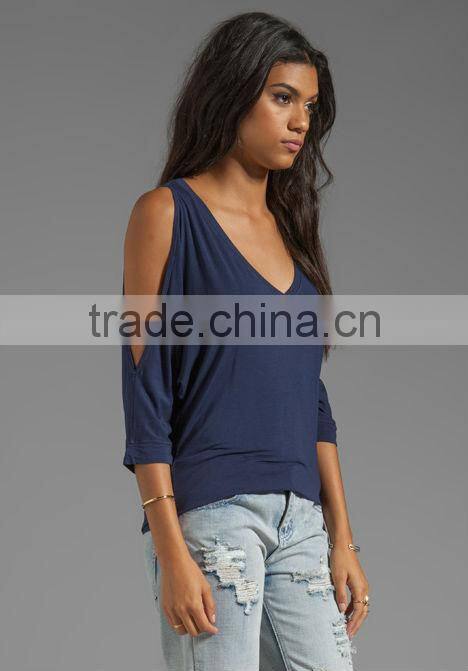 open shoulder t-shirts