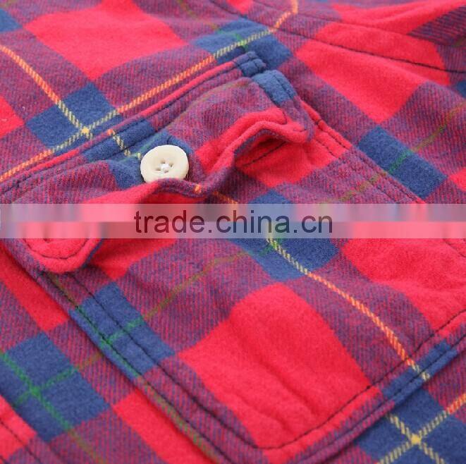 2017 men's new fashion design flannel casual shirt