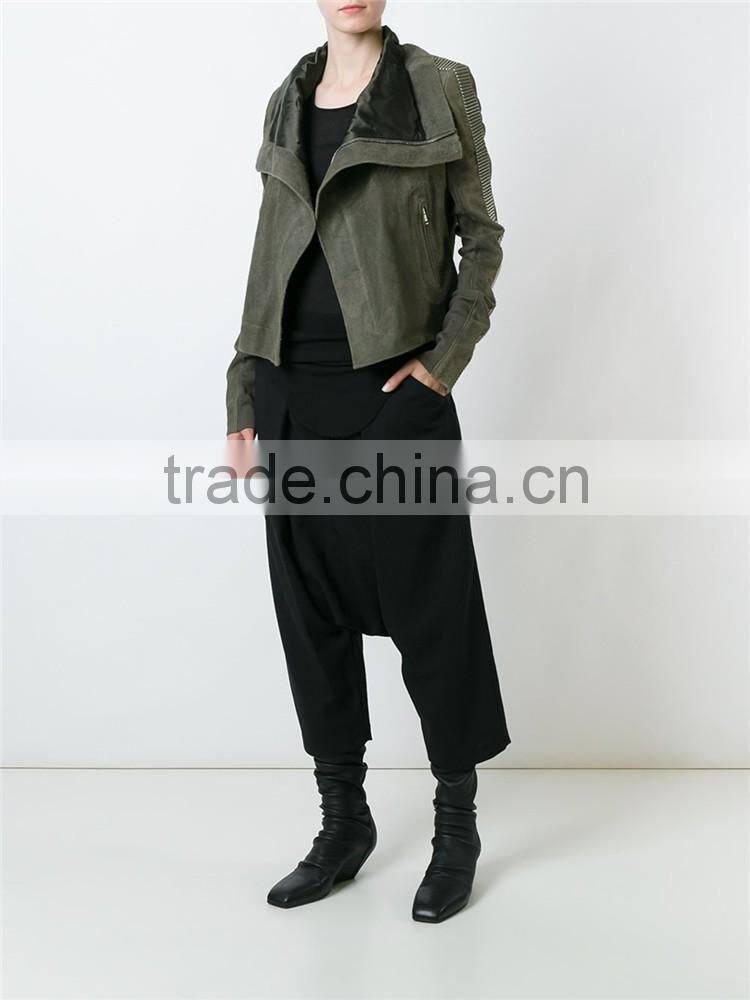 Made in China Wholesale Cheap Short Army Green Slim Fit trench coats for women 2016