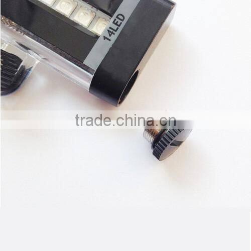 D105 Waterproof 14 led programmed changeable patterns bicycle light plastic led bike wheel light