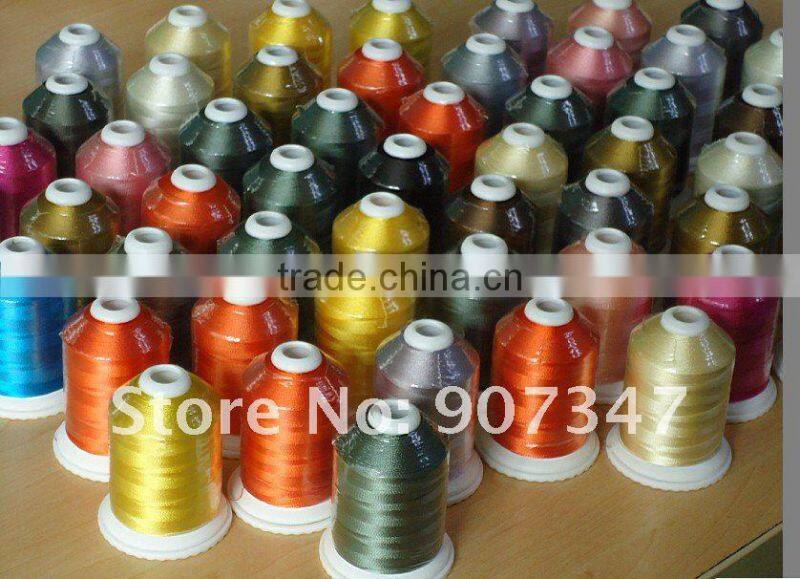 New 58 Large 100% Viscose Rayon Machine Embroidery Thread Spools, 800m *58 Free Shipping