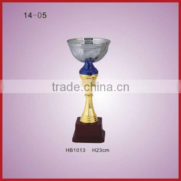 Golden plastic trophy with blackbase
