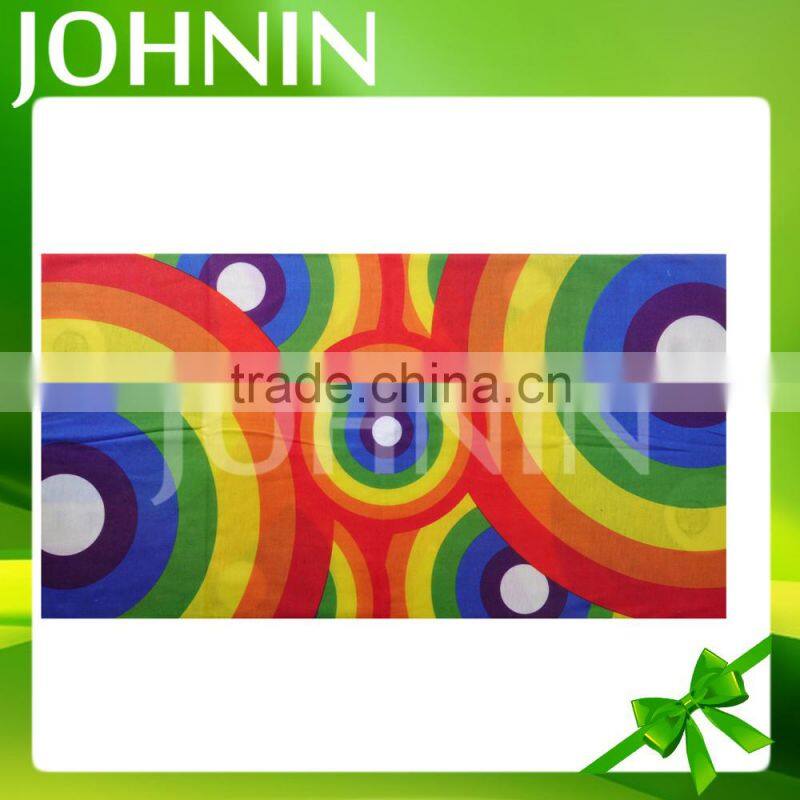 factory directly fast delivery polycotton 25*50cm gay pride seamless bandana