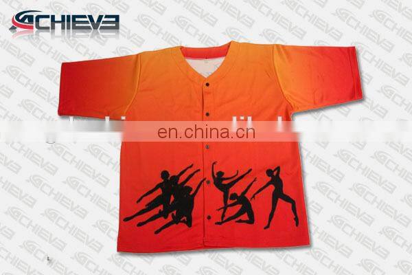 Custom sublimation baseball/softball uniforms blank baseball jersey