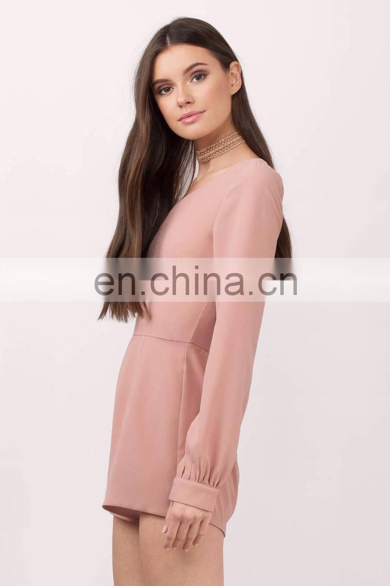 High Quality Blush Plain One Shoulder Adult Romper