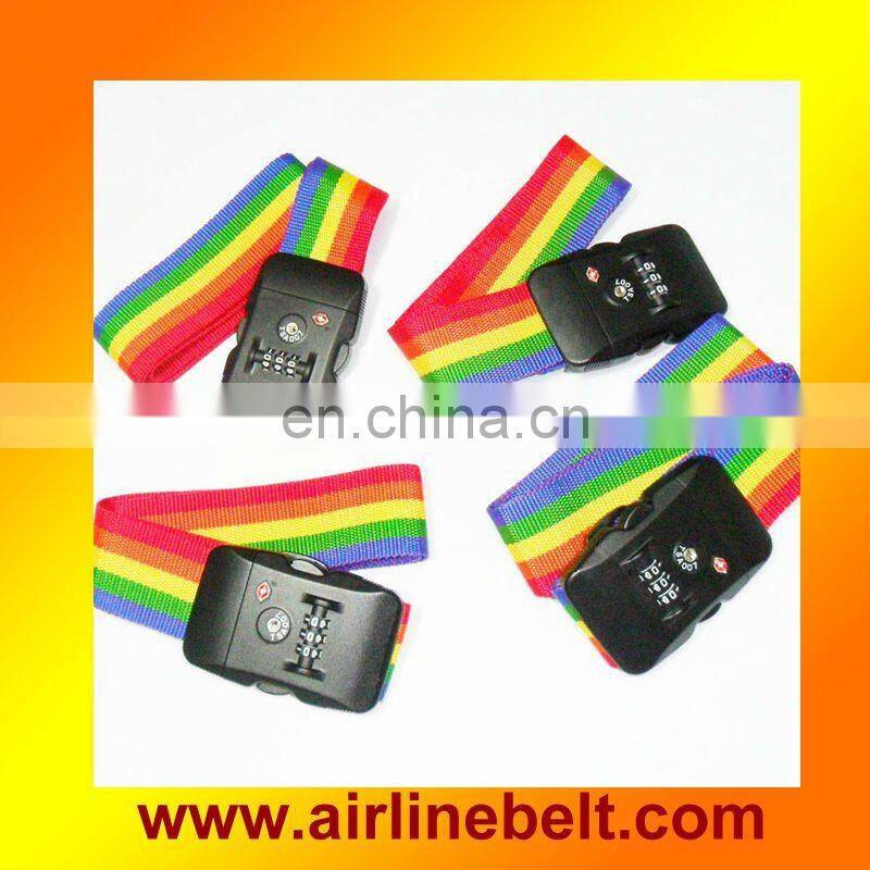 Luxury airline rainbow reflective belt