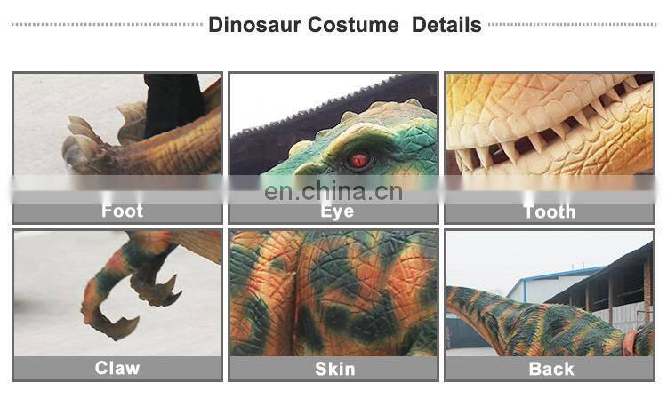 Factory Supply Animatronic Dinosaur Costume For Performing