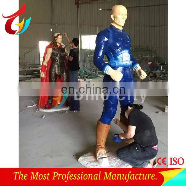 Resin material superhero statue for exhibition