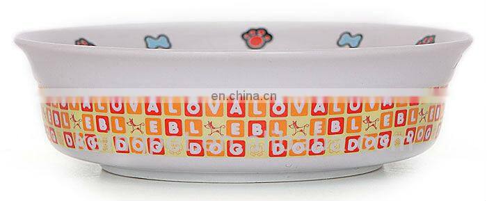Ceramic pet bowl